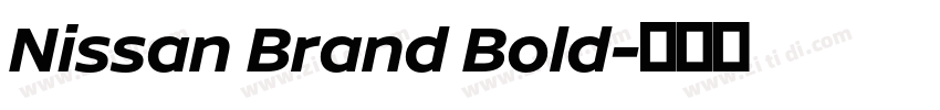 Nissan Brand Bold字体转换 Nissan Brand Bold字体转换